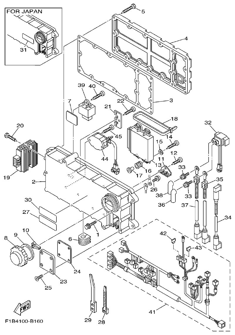 Yamaha FX10 ELECTRICAL 1 parts diagram